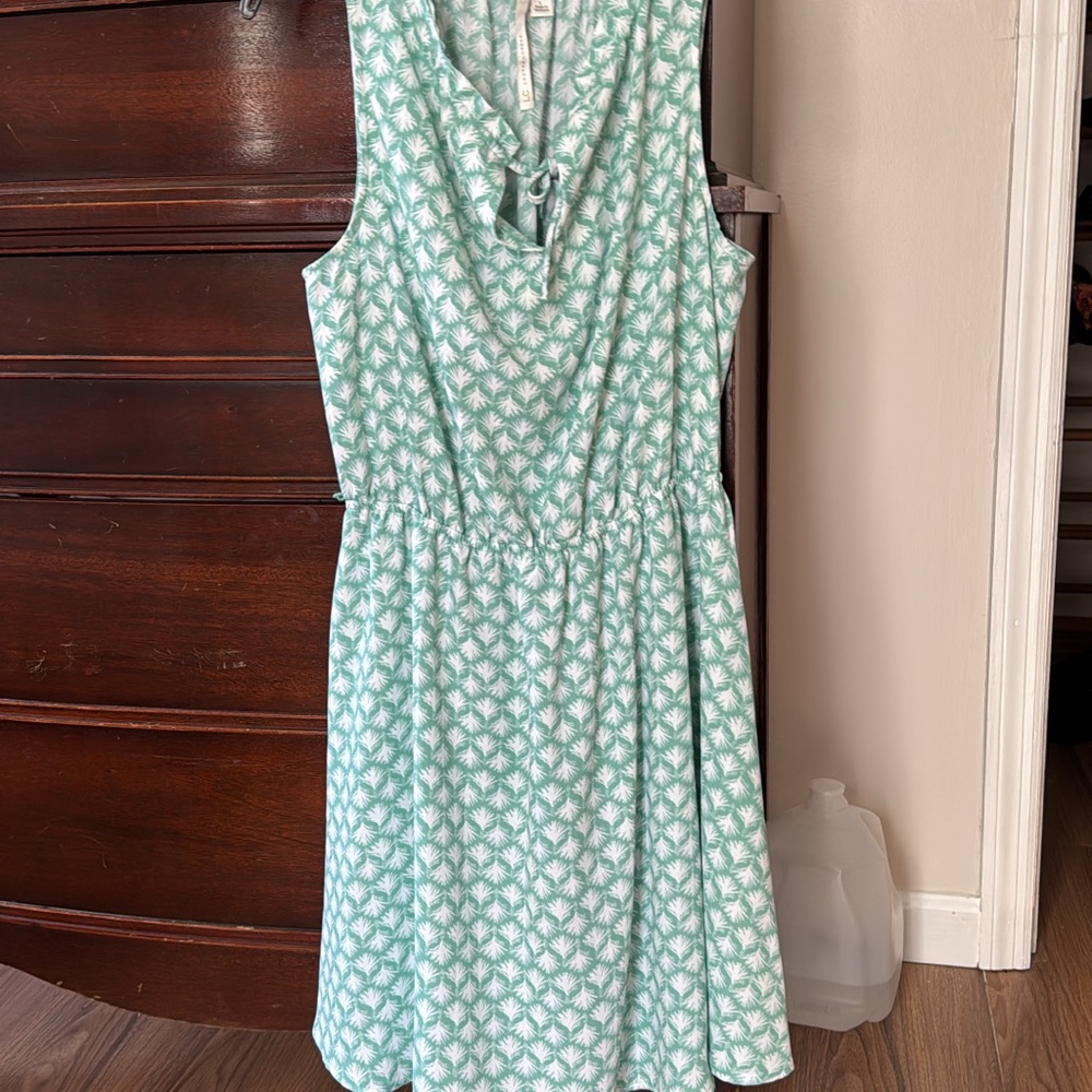 LC Lauren Conrad Mint Patterned Mini Dress
